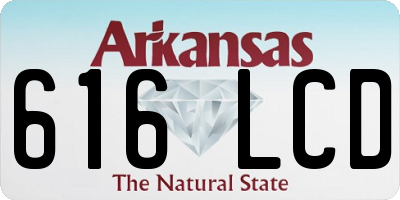 AR license plate 616LCD