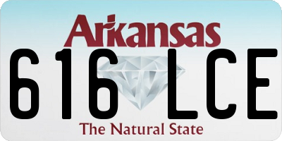 AR license plate 616LCE