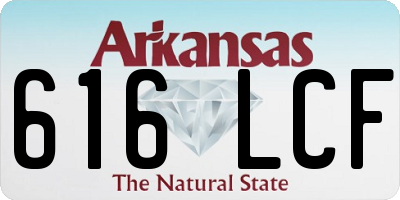 AR license plate 616LCF