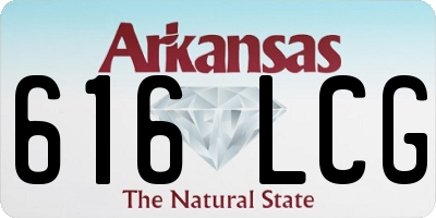 AR license plate 616LCG