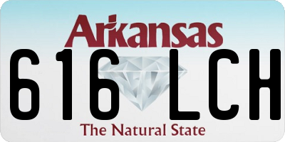 AR license plate 616LCH