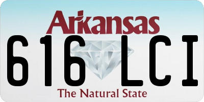 AR license plate 616LCI