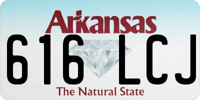 AR license plate 616LCJ