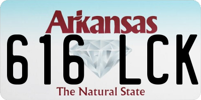 AR license plate 616LCK