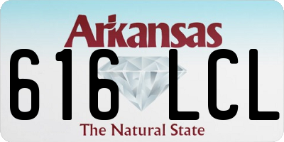 AR license plate 616LCL