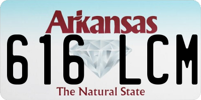 AR license plate 616LCM