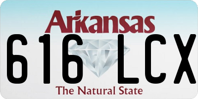 AR license plate 616LCX