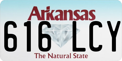 AR license plate 616LCY