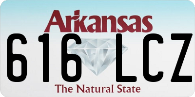 AR license plate 616LCZ