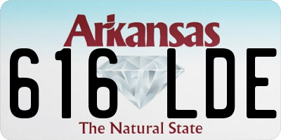 AR license plate 616LDE