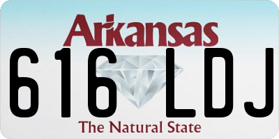 AR license plate 616LDJ