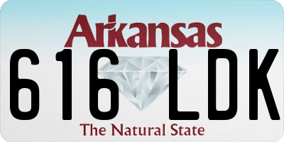 AR license plate 616LDK