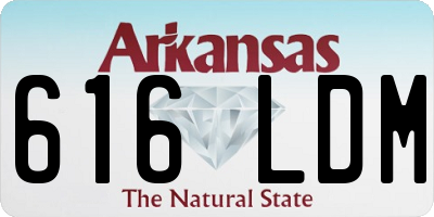 AR license plate 616LDM