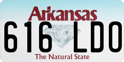 AR license plate 616LDO