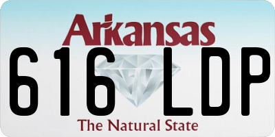 AR license plate 616LDP