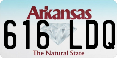 AR license plate 616LDQ
