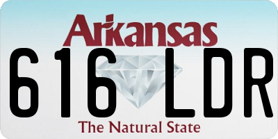 AR license plate 616LDR