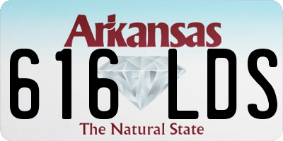 AR license plate 616LDS