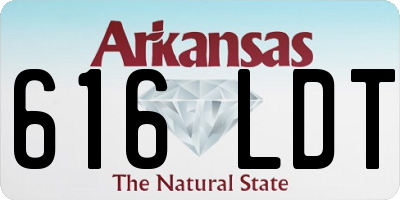 AR license plate 616LDT