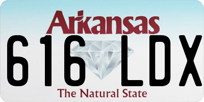 AR license plate 616LDX