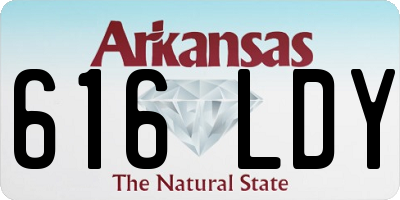 AR license plate 616LDY