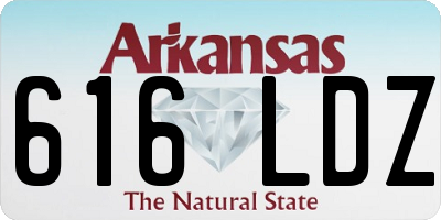 AR license plate 616LDZ