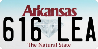 AR license plate 616LEA