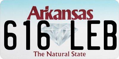 AR license plate 616LEB