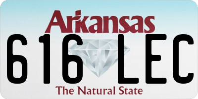AR license plate 616LEC
