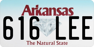 AR license plate 616LEE