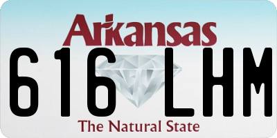 AR license plate 616LHM