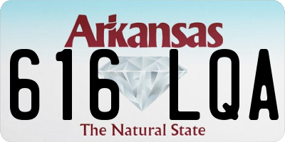 AR license plate 616LQA
