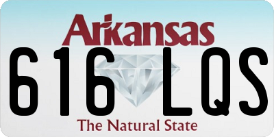 AR license plate 616LQS