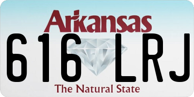 AR license plate 616LRJ