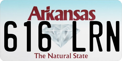 AR license plate 616LRN