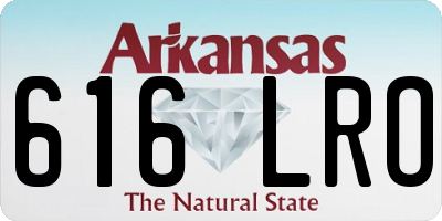 AR license plate 616LRO