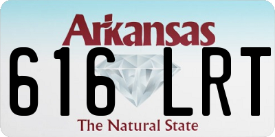 AR license plate 616LRT