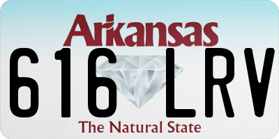 AR license plate 616LRV