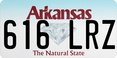 AR license plate 616LRZ