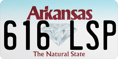 AR license plate 616LSP