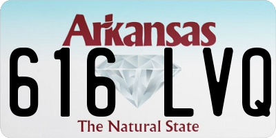 AR license plate 616LVQ