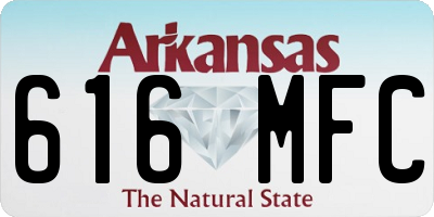 AR license plate 616MFC