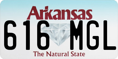 AR license plate 616MGL