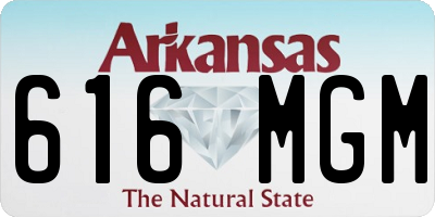 AR license plate 616MGM