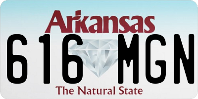 AR license plate 616MGN
