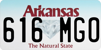AR license plate 616MGO