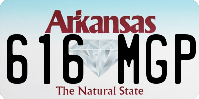 AR license plate 616MGP