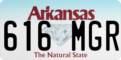 AR license plate 616MGR