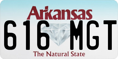 AR license plate 616MGT