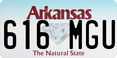 AR license plate 616MGU